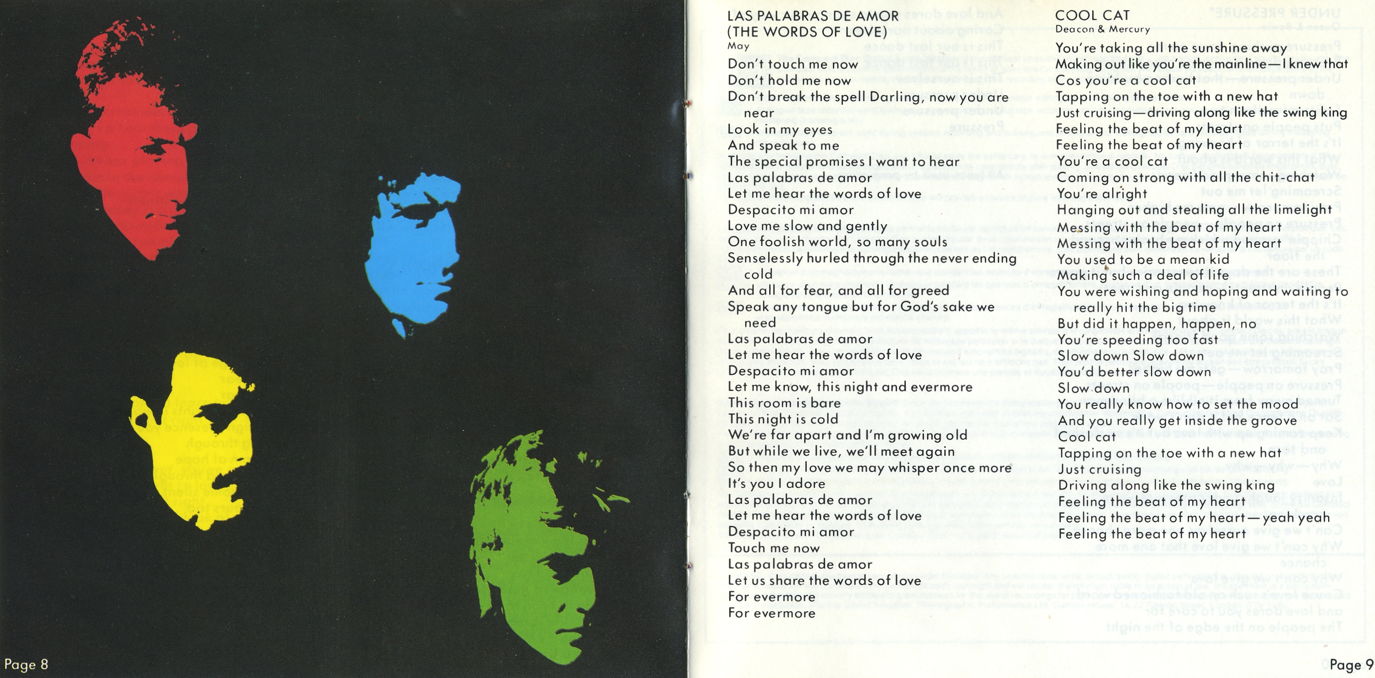 Queen  Hot Space booklet5 