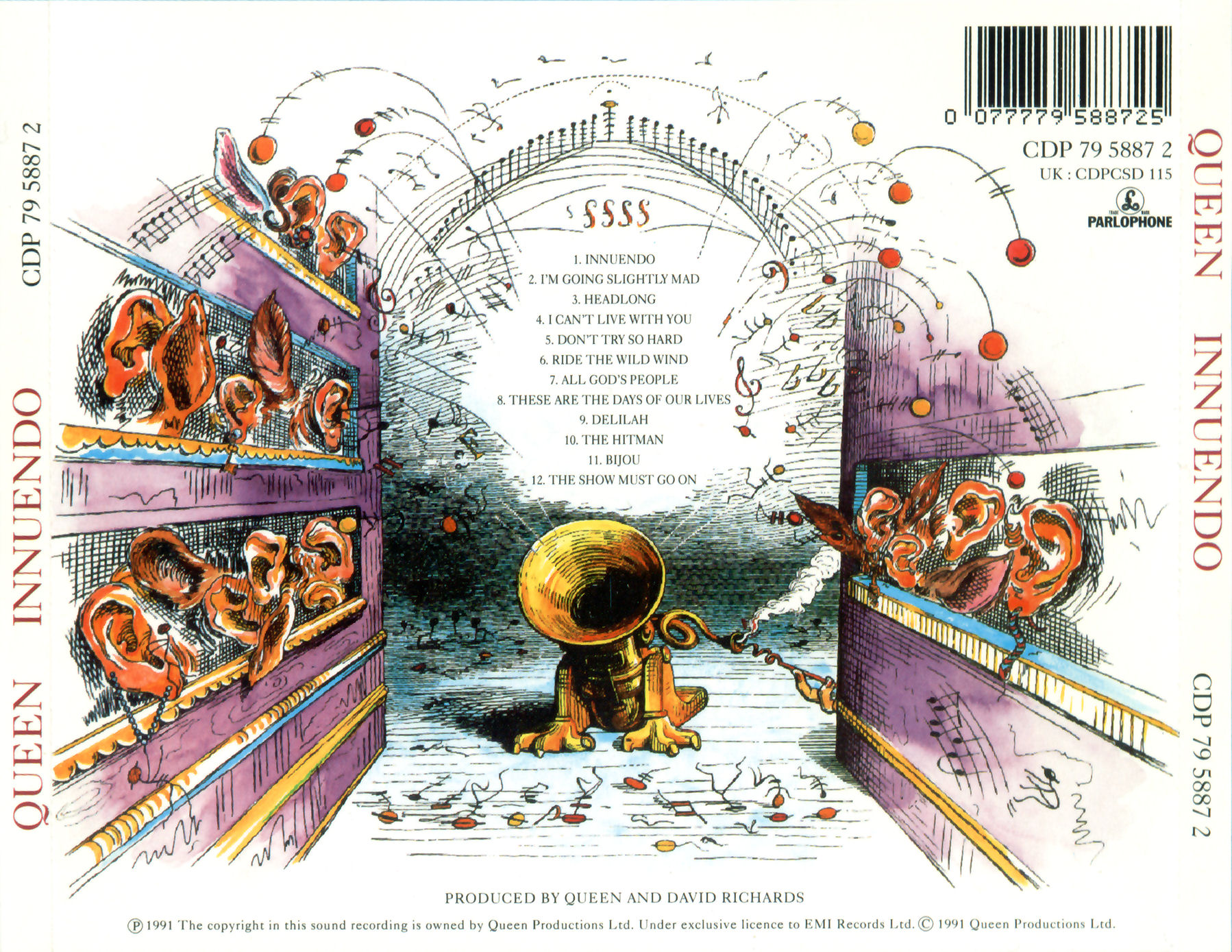 Queen  Innuendo back 