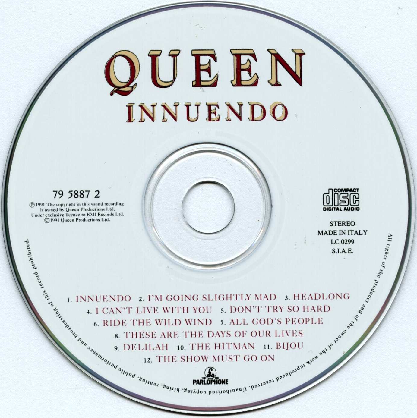 Queen  Innuendo cd 