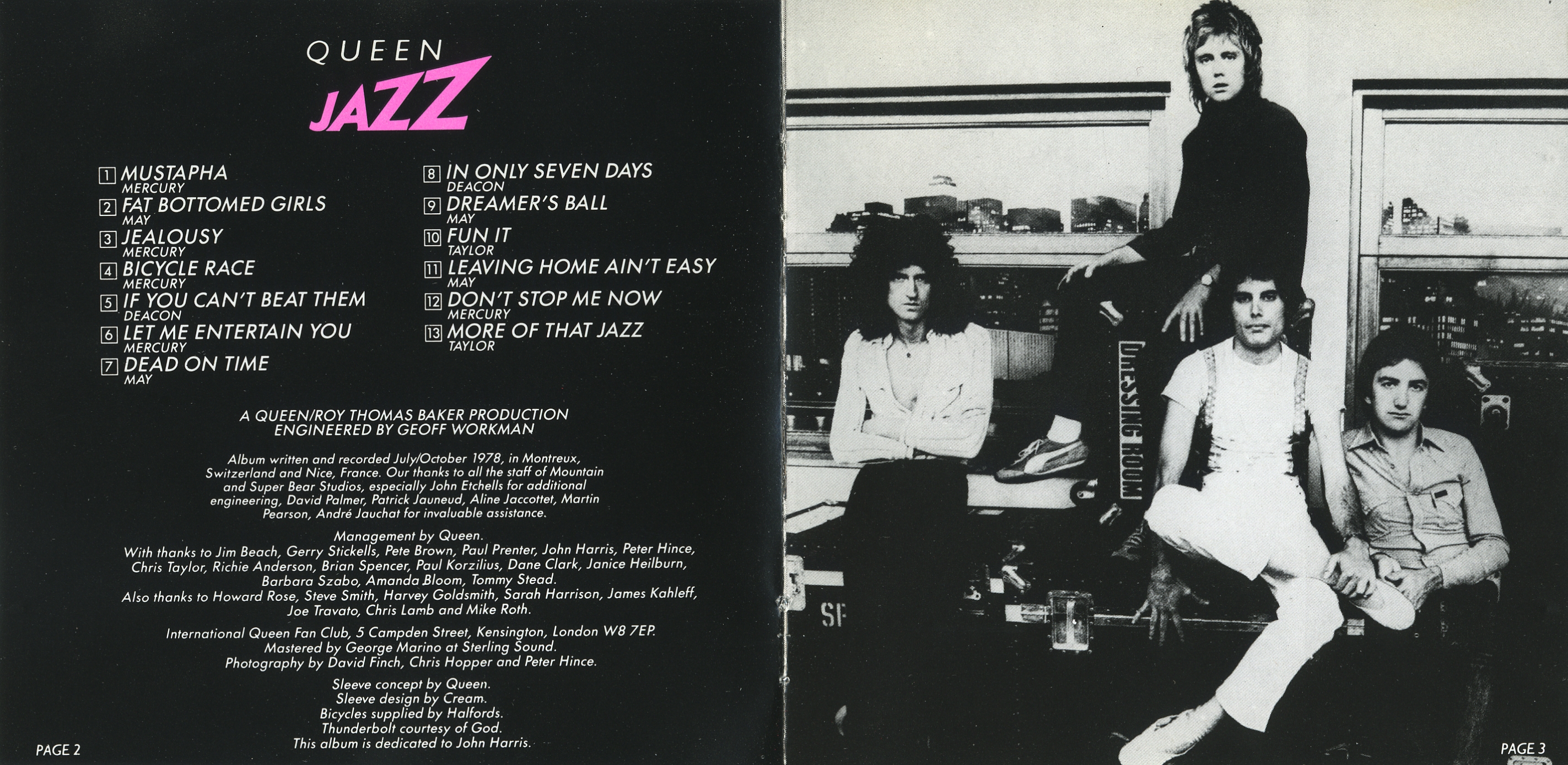 Queen  Jazz booklet2 