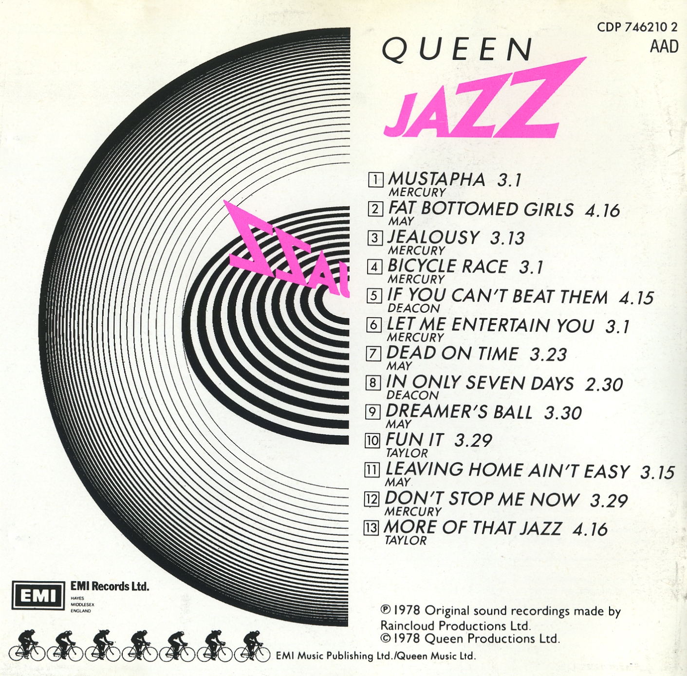 Queen  Jazz frontinside 