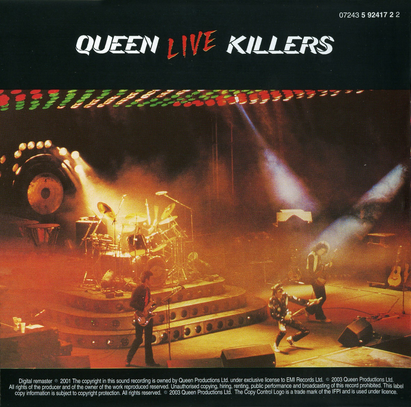 Queen  Live Killers Digital Remastered frontinside 