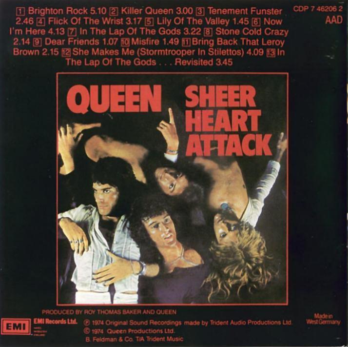 Queen  Sheer Heart Attack frontinside 