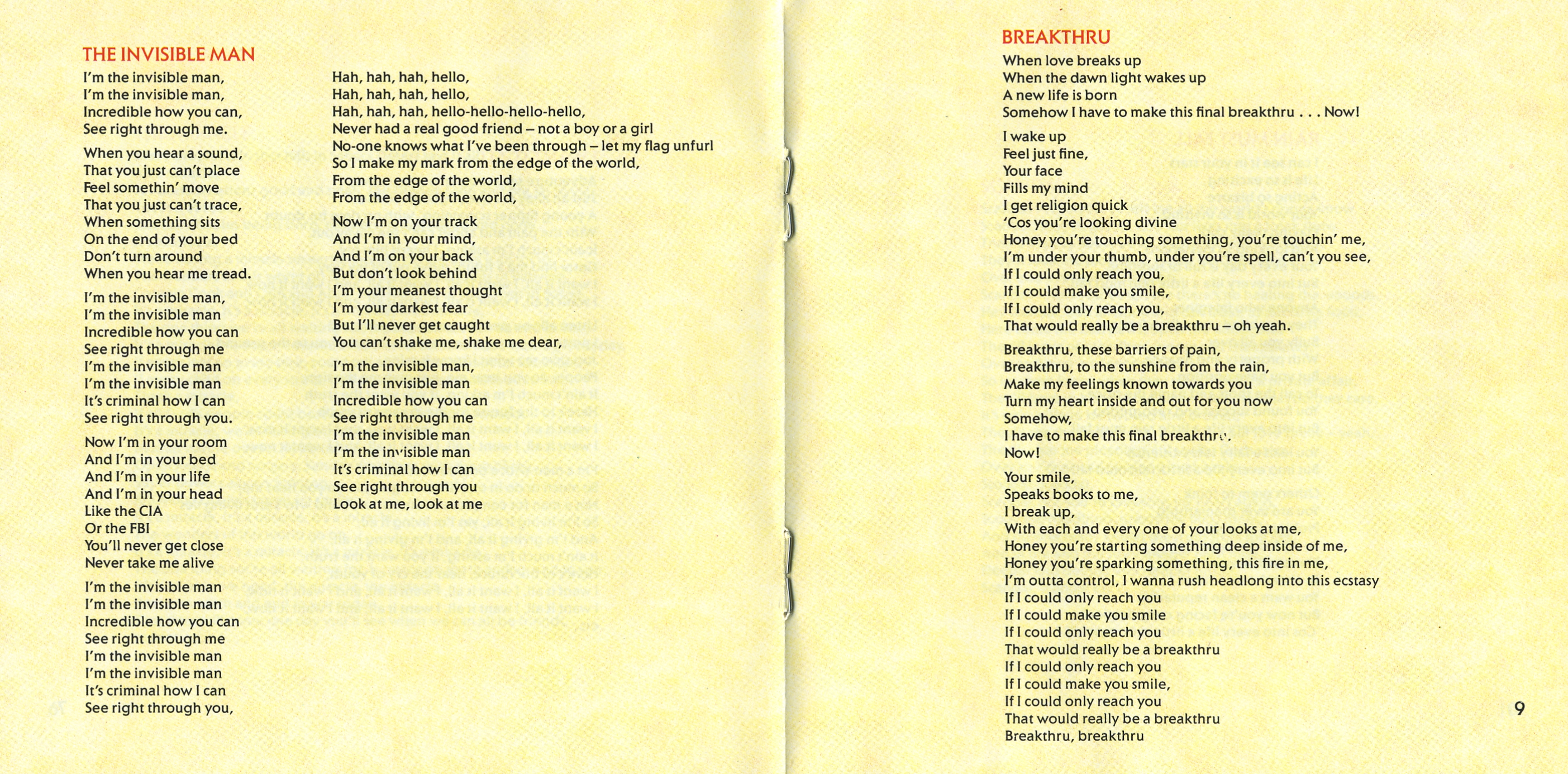 Queen  The Miracle booklet5 