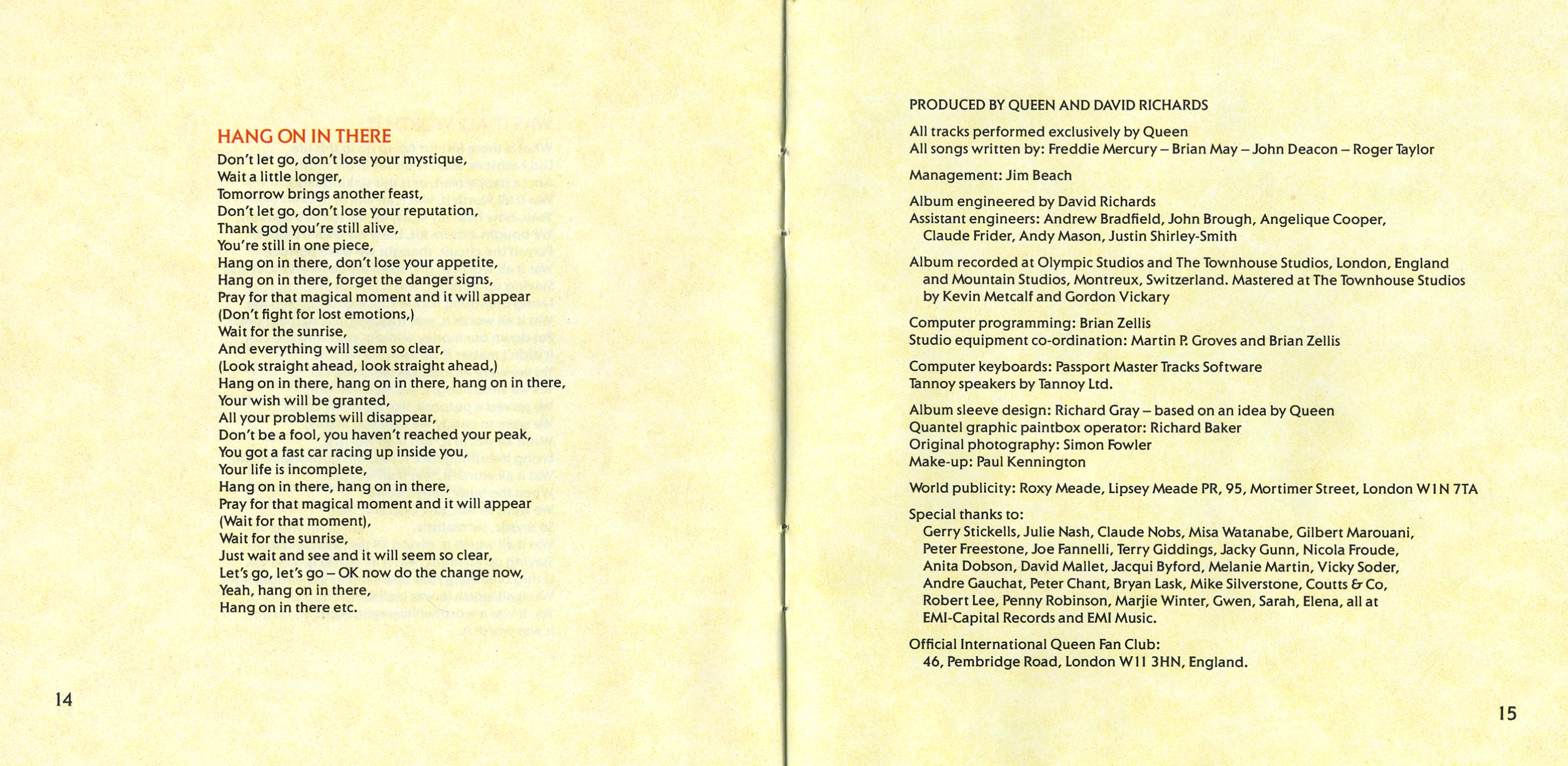 Queen  The Miracle booklet8 