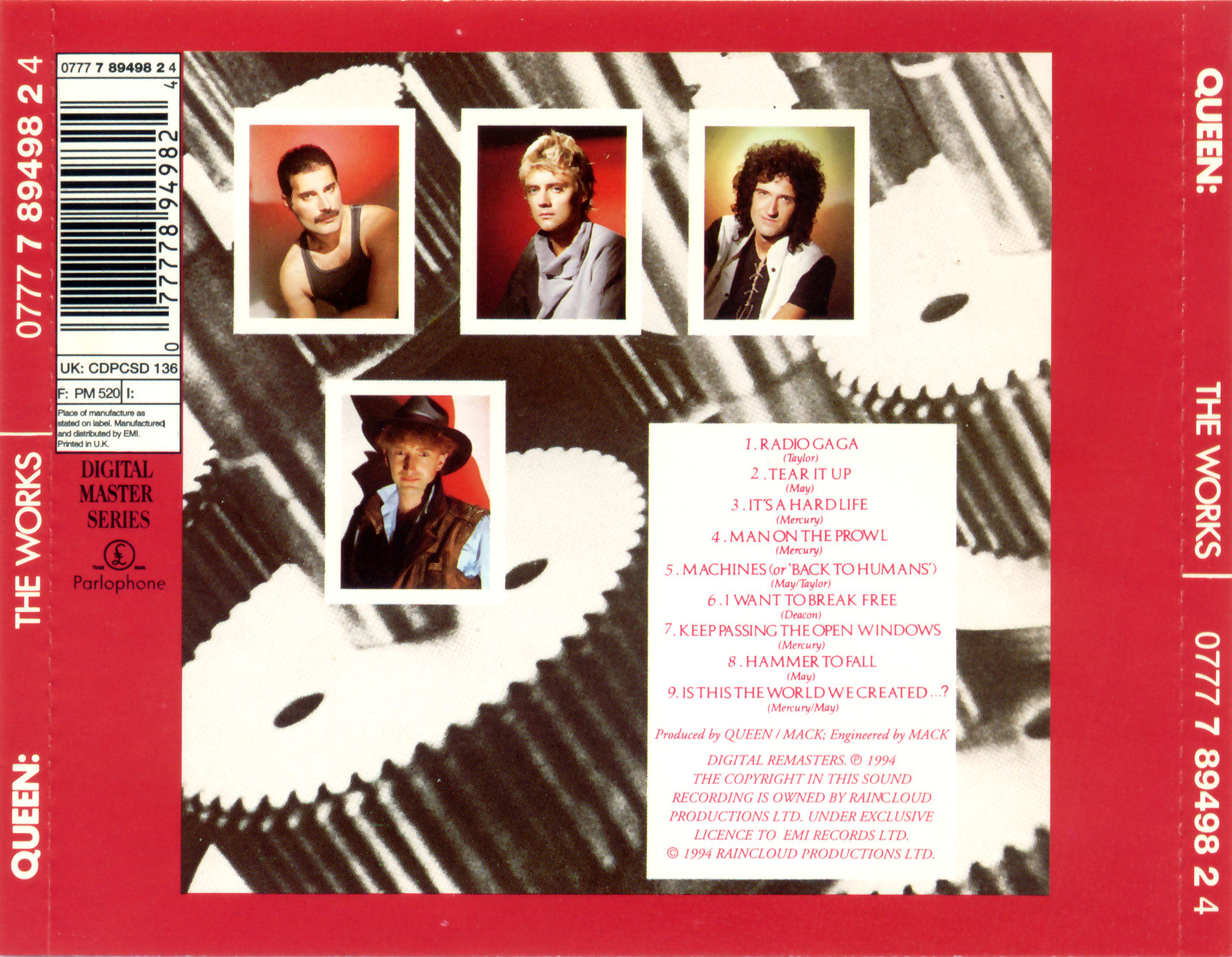 Queen  The Works back 