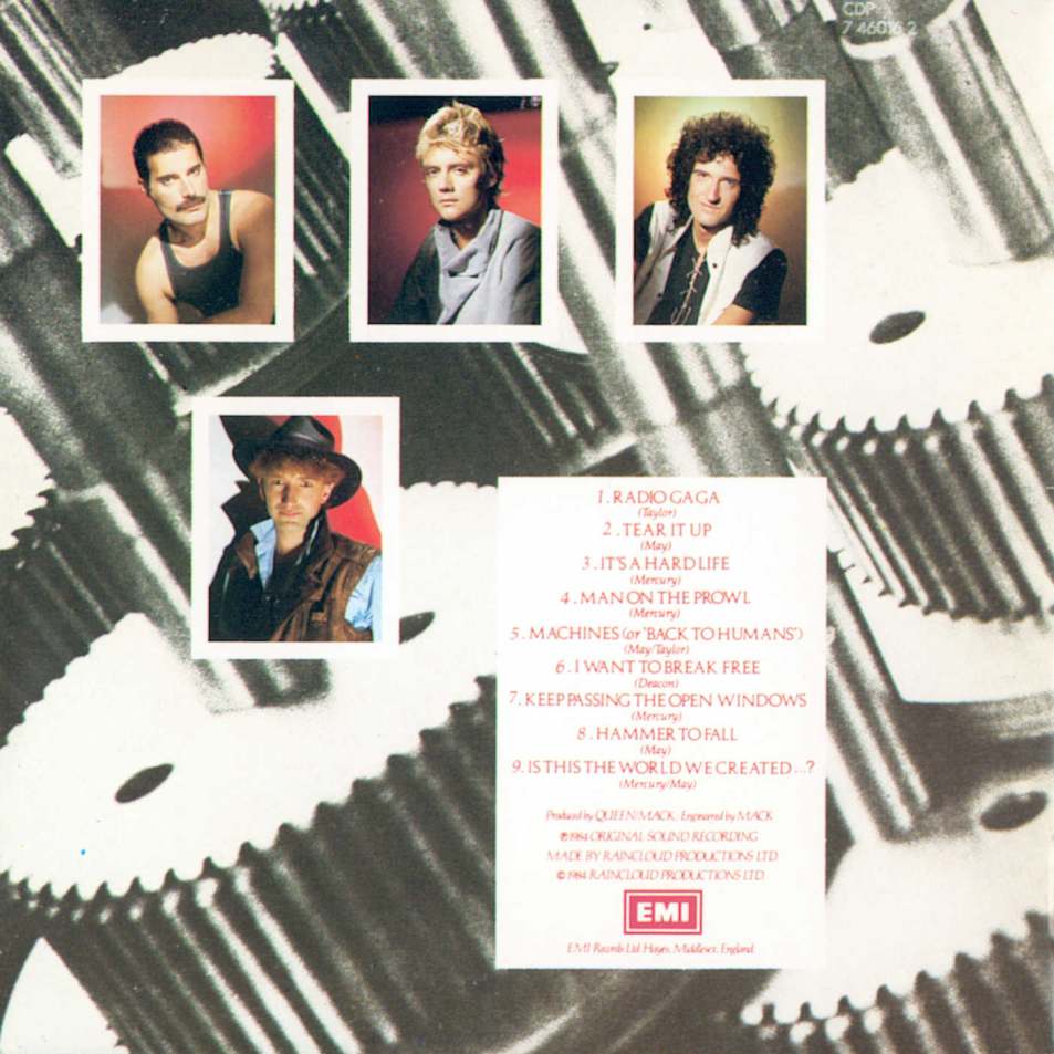 Queen  The Works Remasterd frontinside 