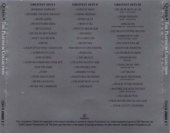 queen  greatest hits platinum collection bb