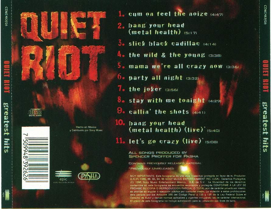 quiet riot  greatest hits b