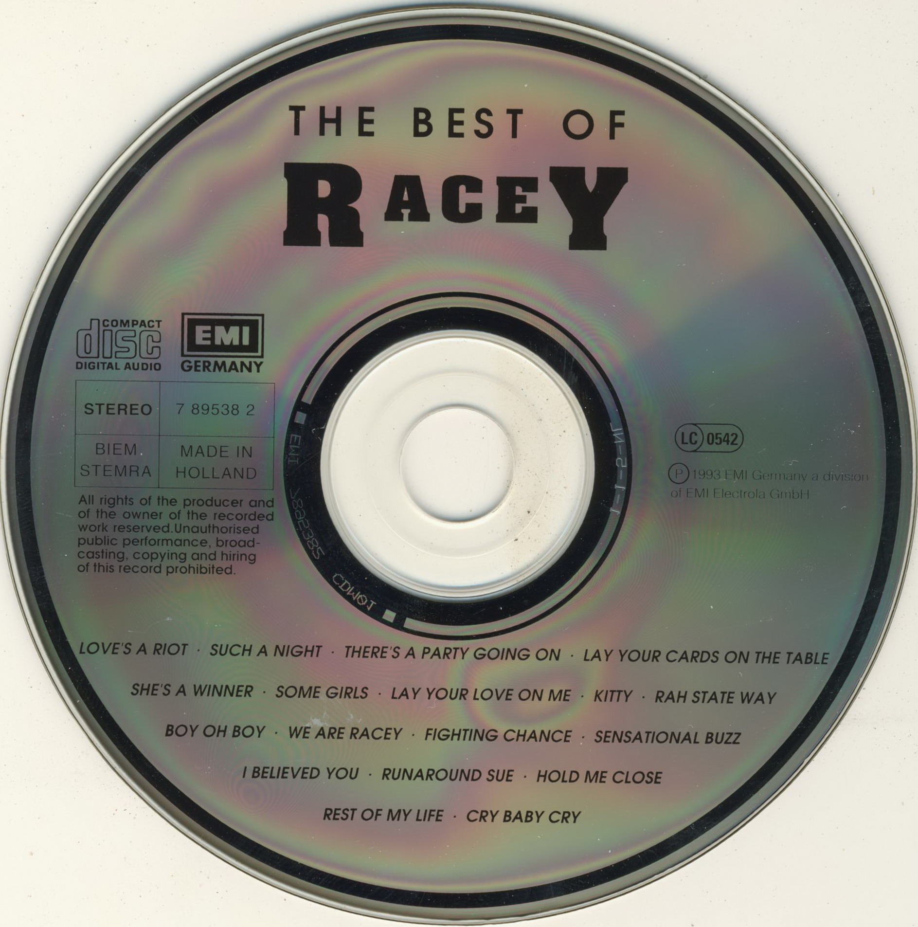 Racey  The Best Of Racey cd 
