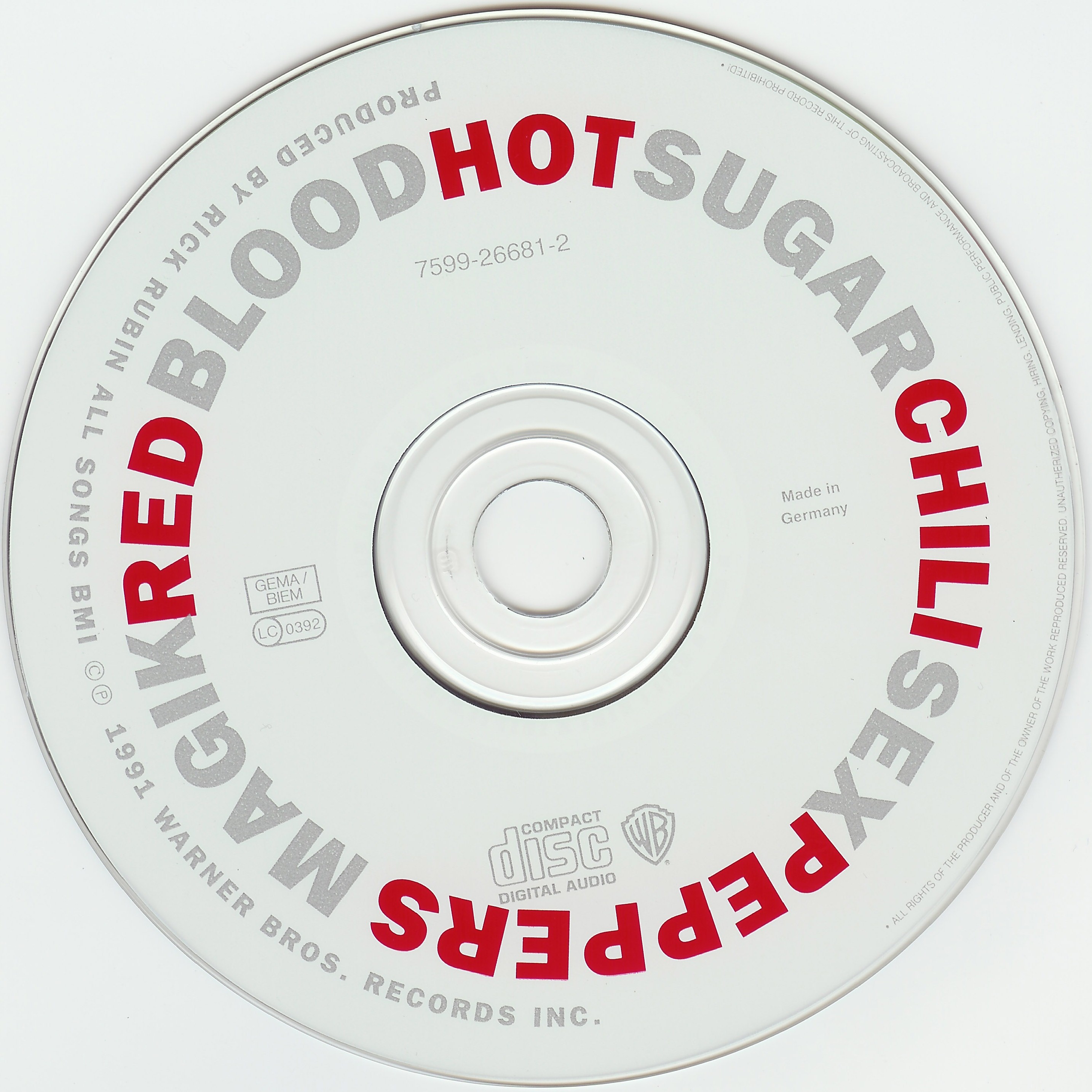 Red Hot Chili Peppers Blood Sugar Sex Magik cd | CD Covers | Cover