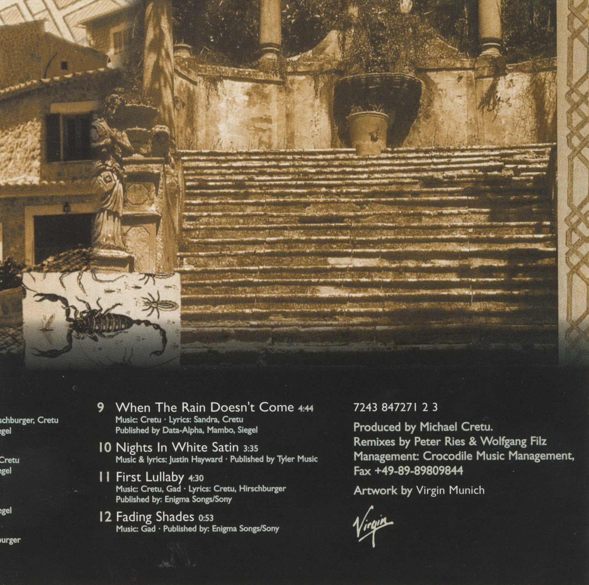 Sandra  My Favourites frontinside 