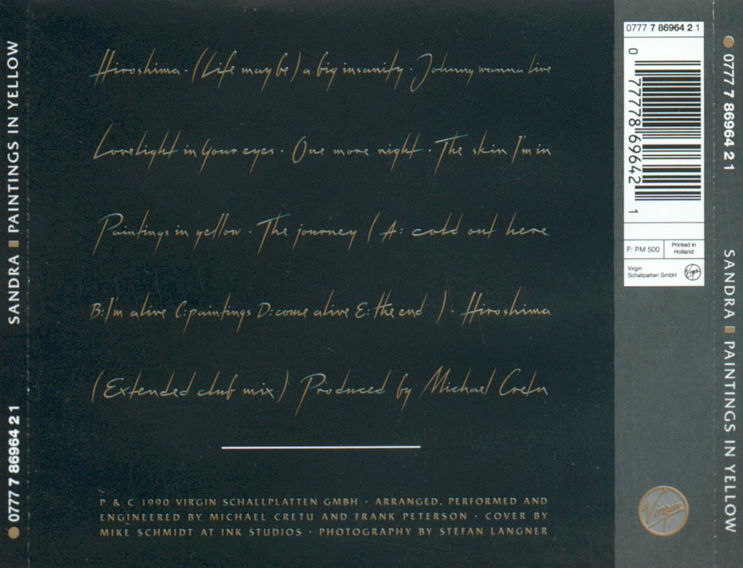 Sandra  Paintings In Yellow back 