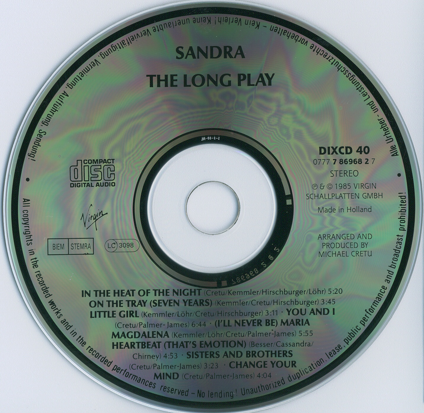 Sandra  The Long Play cd 