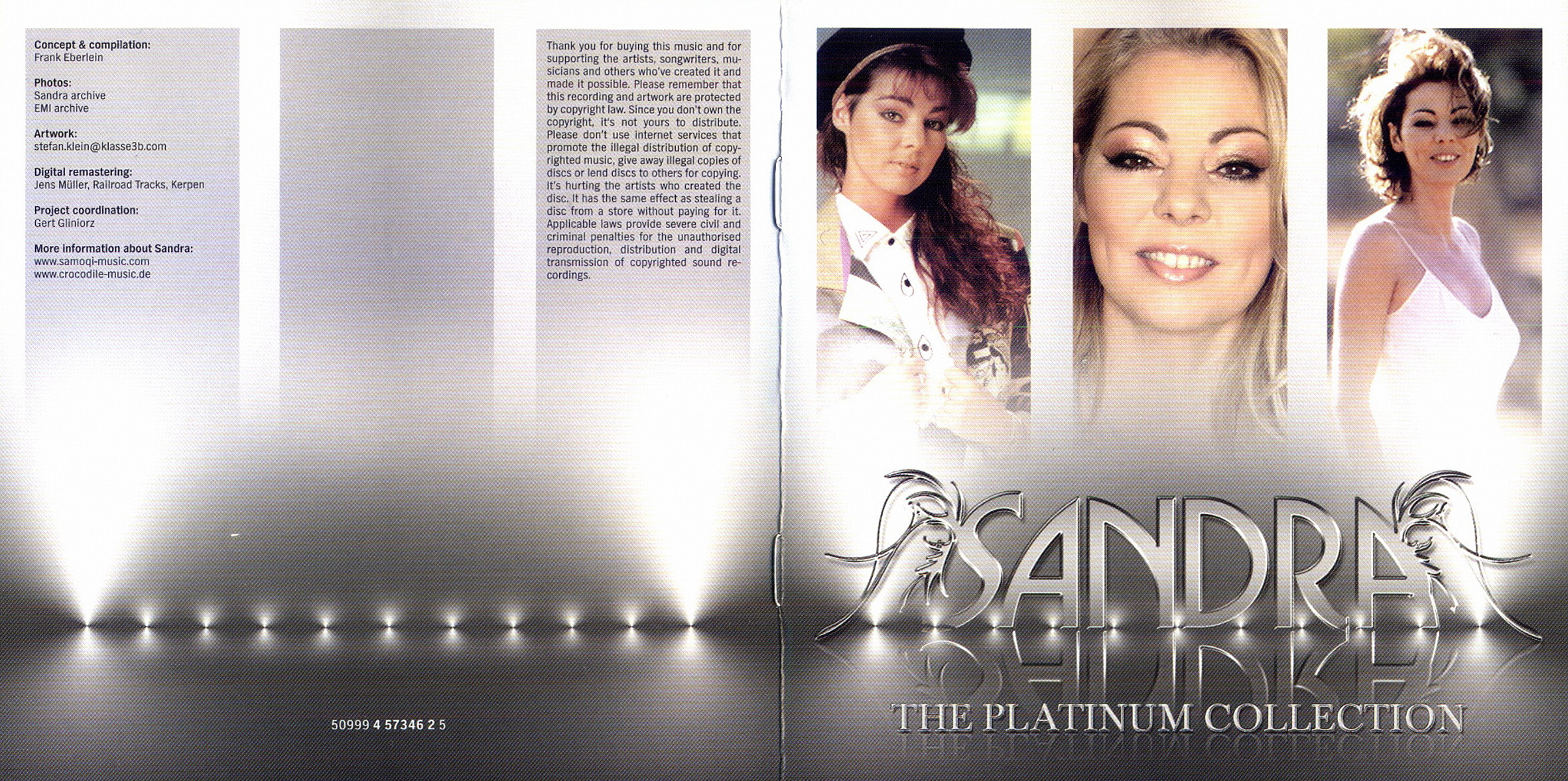 Sandra  The Platinum Collection booklet1 