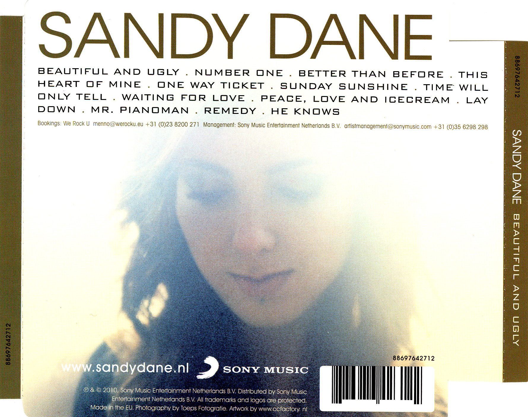 Sandy Dane  Beautiful And Ugly back 