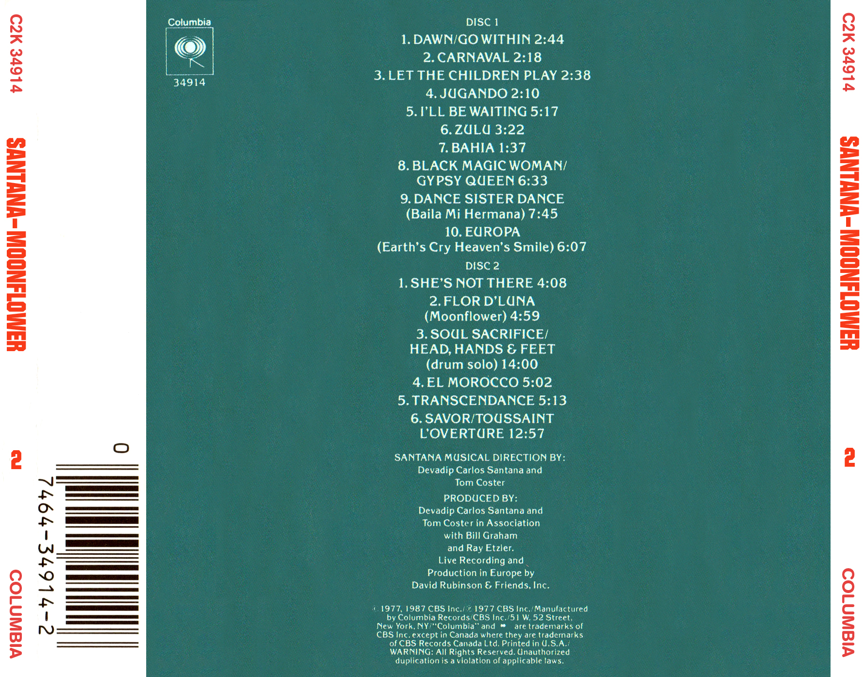 Santana  Moonflower back 