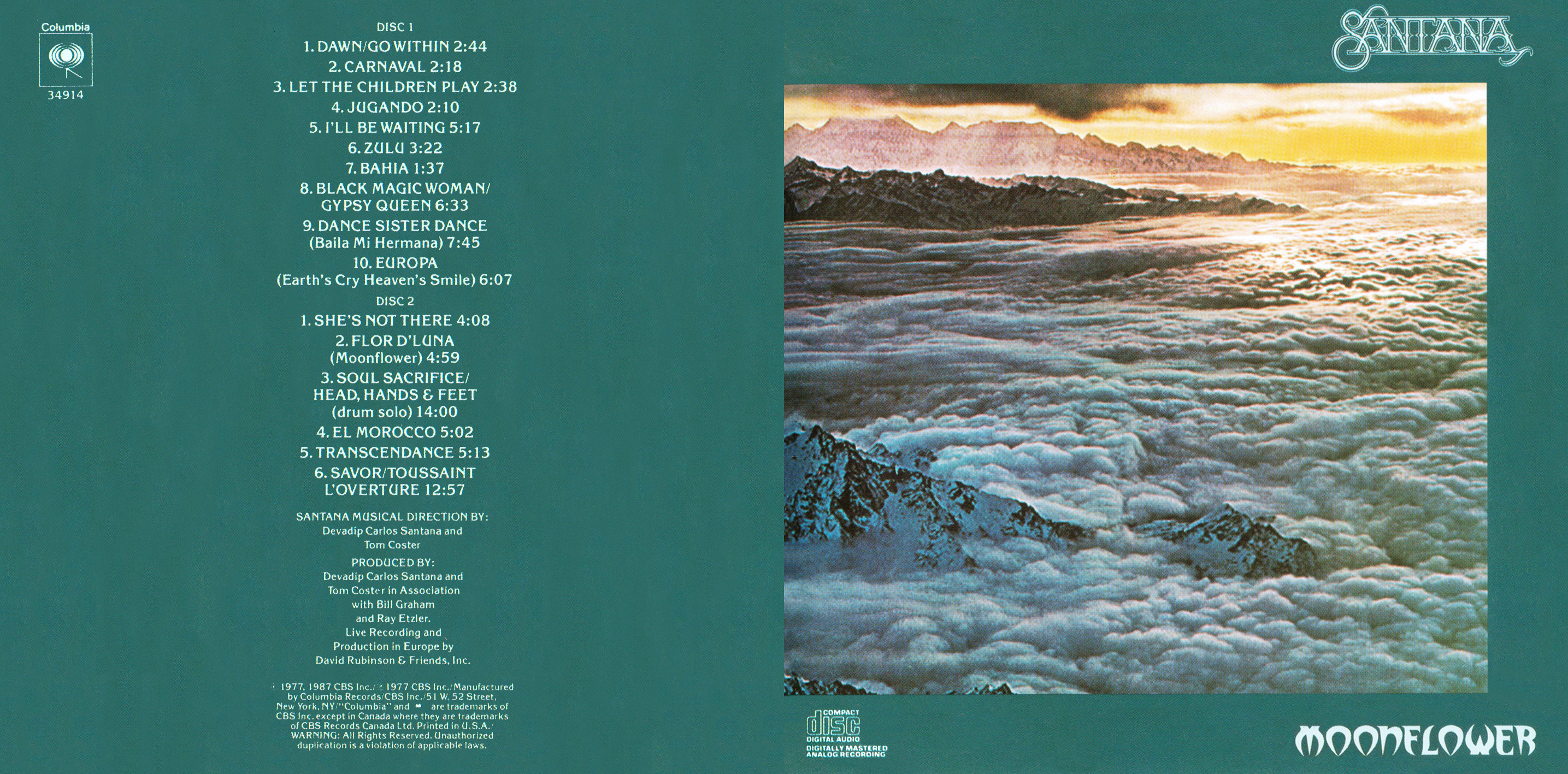 Santana  Moonflower booklet1 