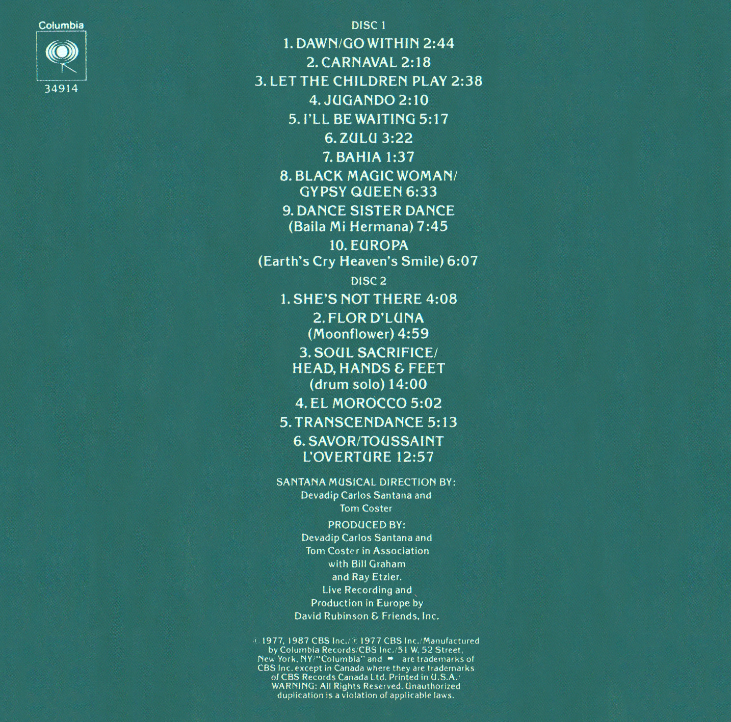 Santana  Moonflower frontinside 