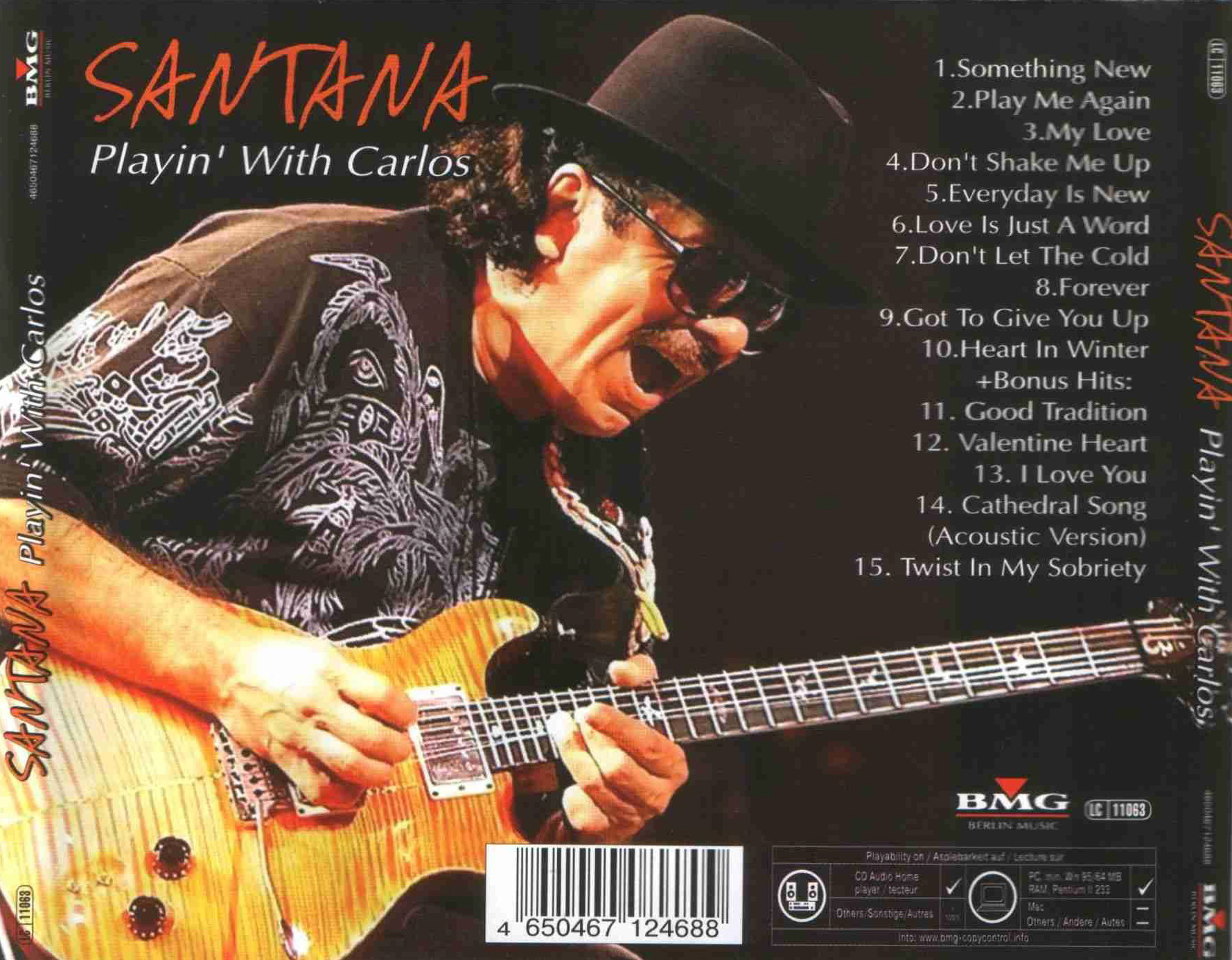 Santana  Playin With Carlos back 