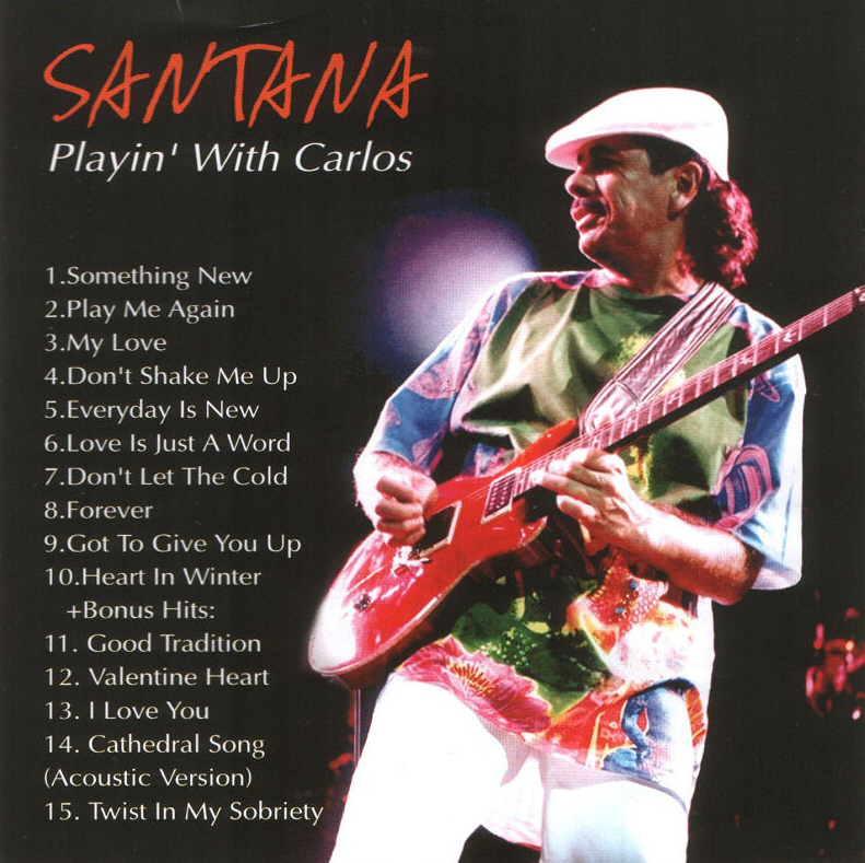 Santana  Playin With Carlos frontinside 