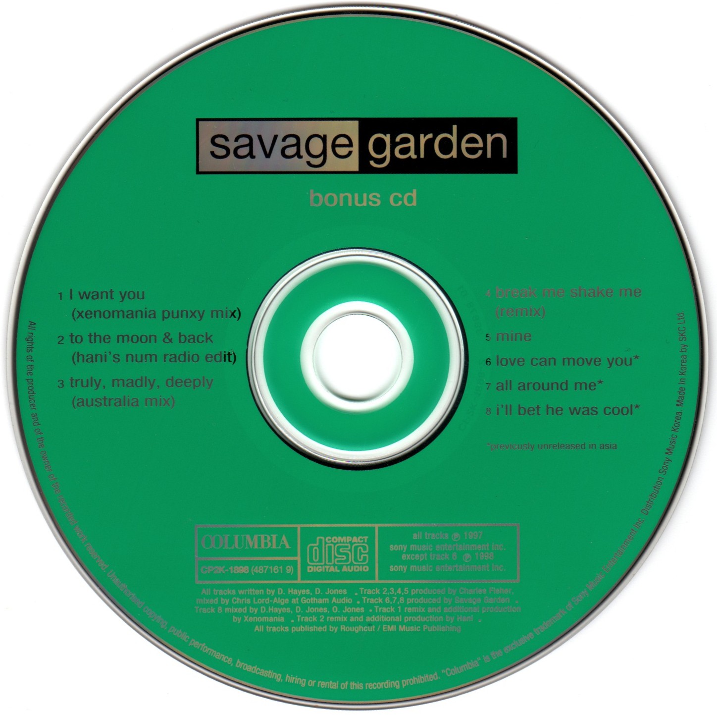 Savage Garden  Savage Garden cd2 