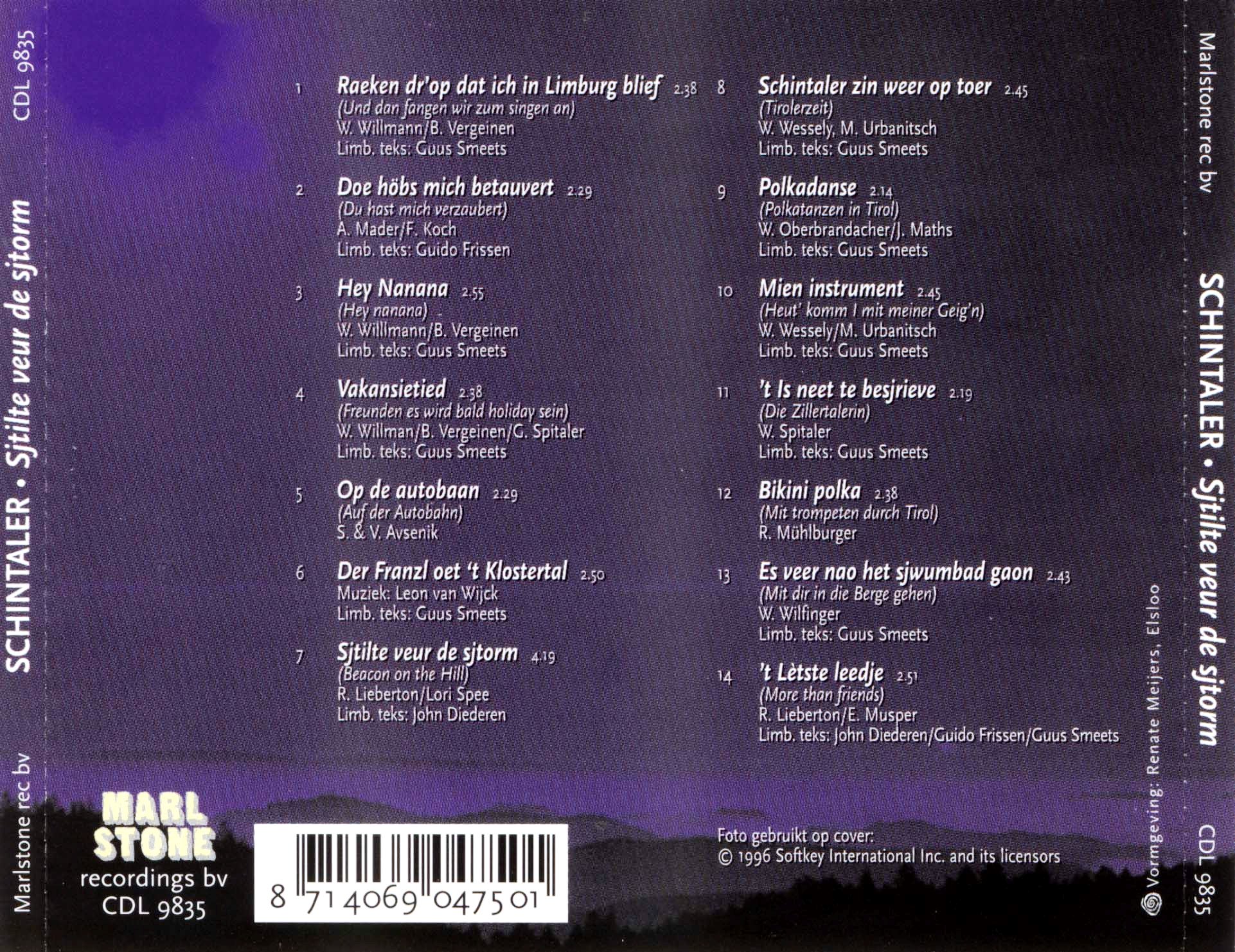 Schintaler  Sjtilte Veur De Sjtorm back 