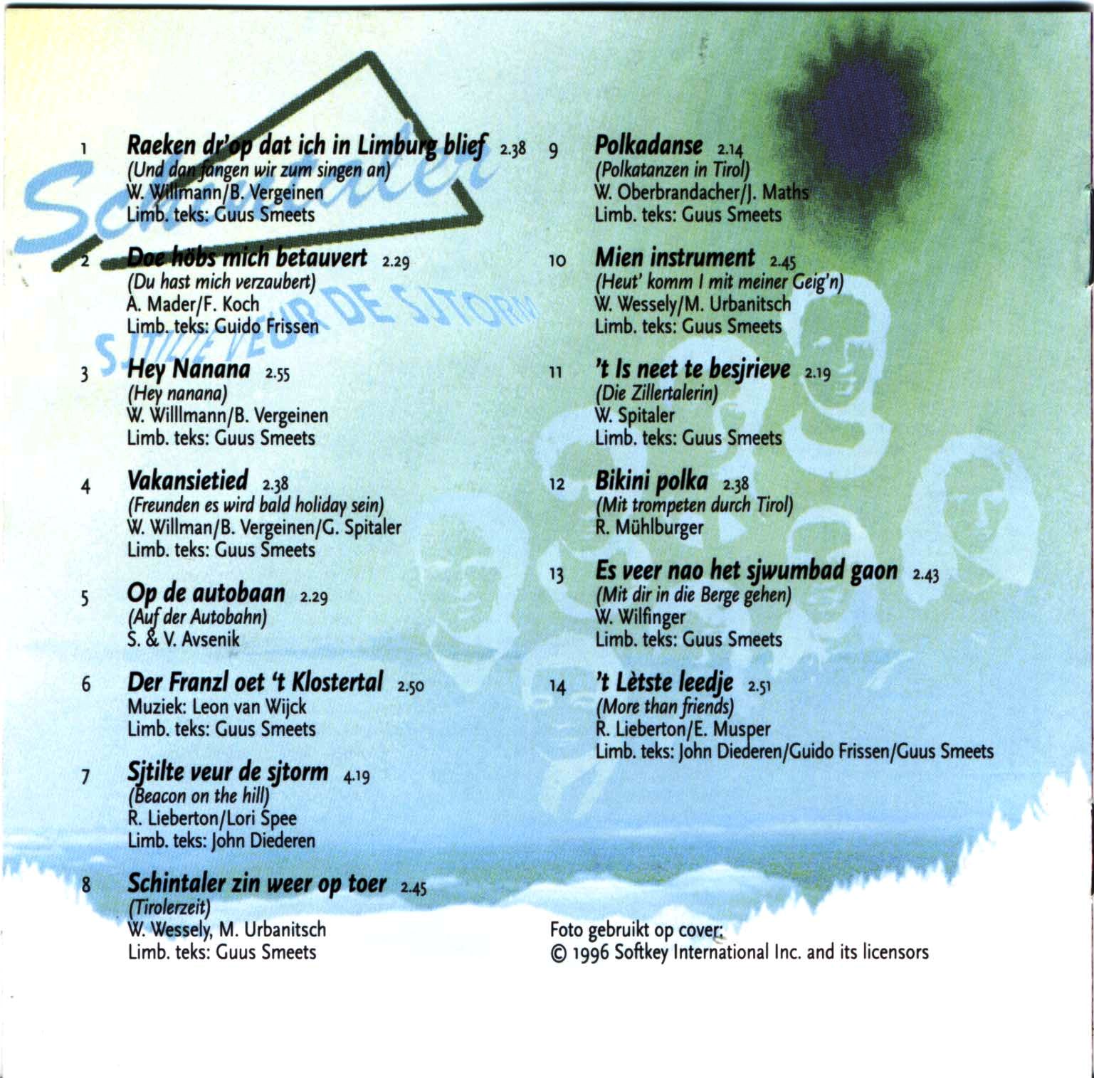 Schintaler  Sjtilte Veur De Sjtorm frontinside 