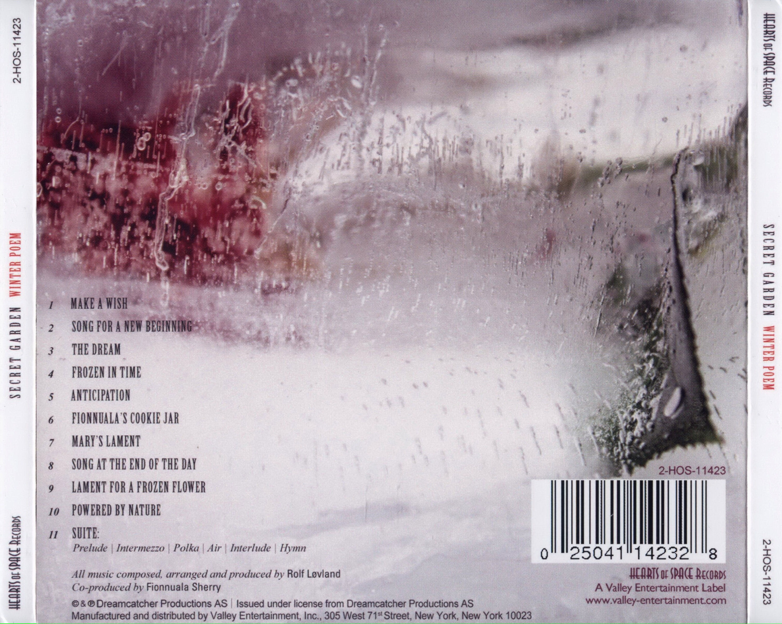 Secret Garden  Winter Poem back 