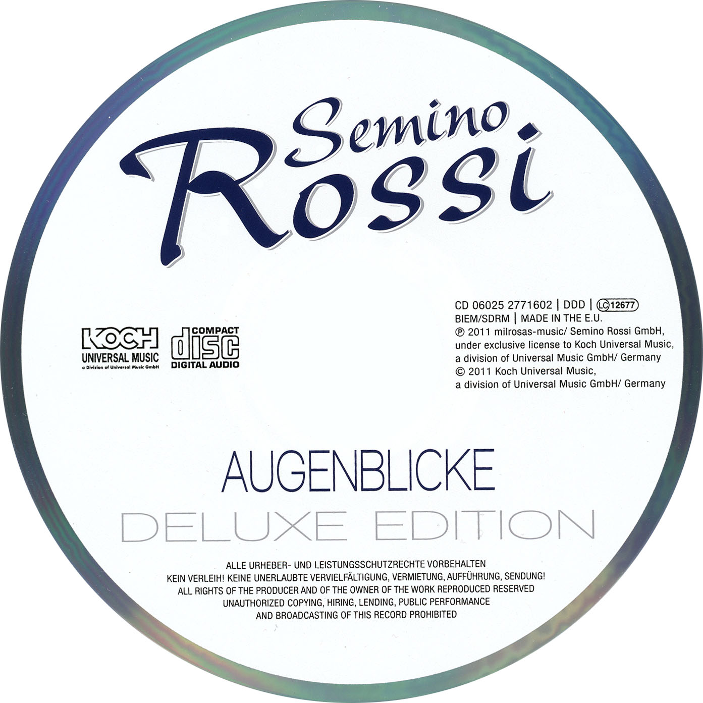 Semino Rossi  Augenblicke Deluxe Edition cd 
