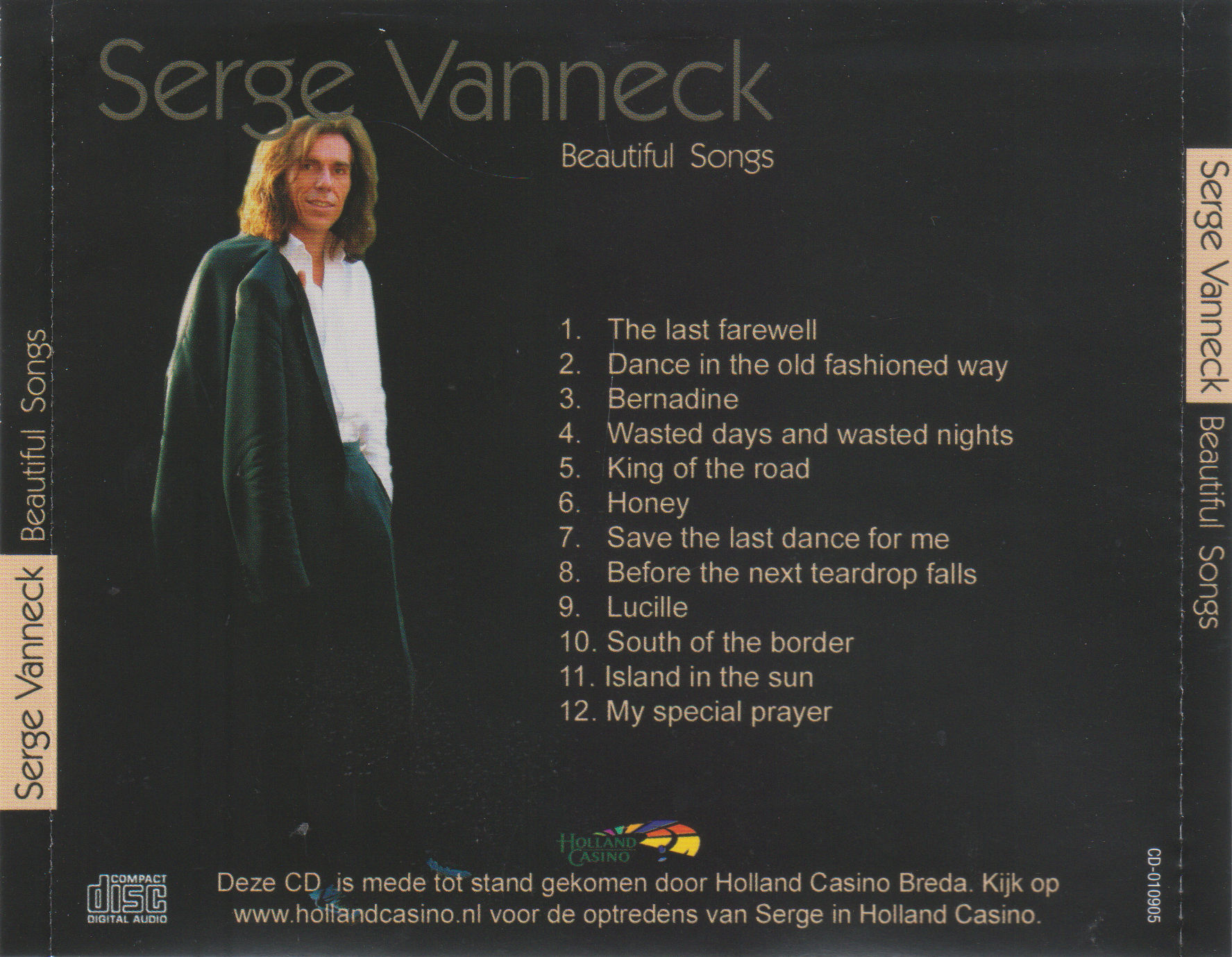 Serge Vanneck  Beautiful Songs back 