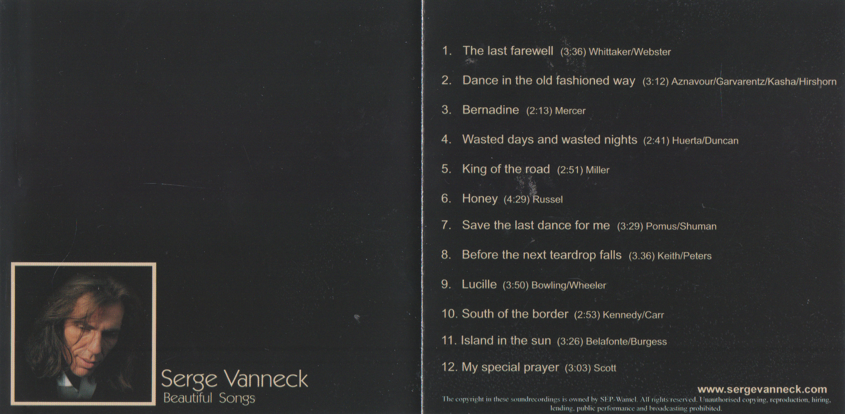 Serge Vanneck  Beautiful Songs booklet2 