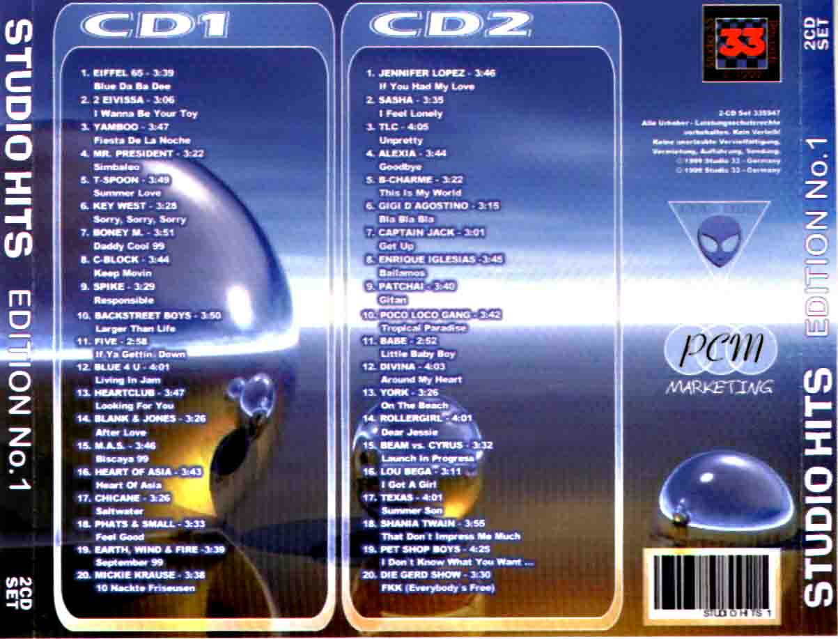 Studio 33 Hits Edition No 01 Back