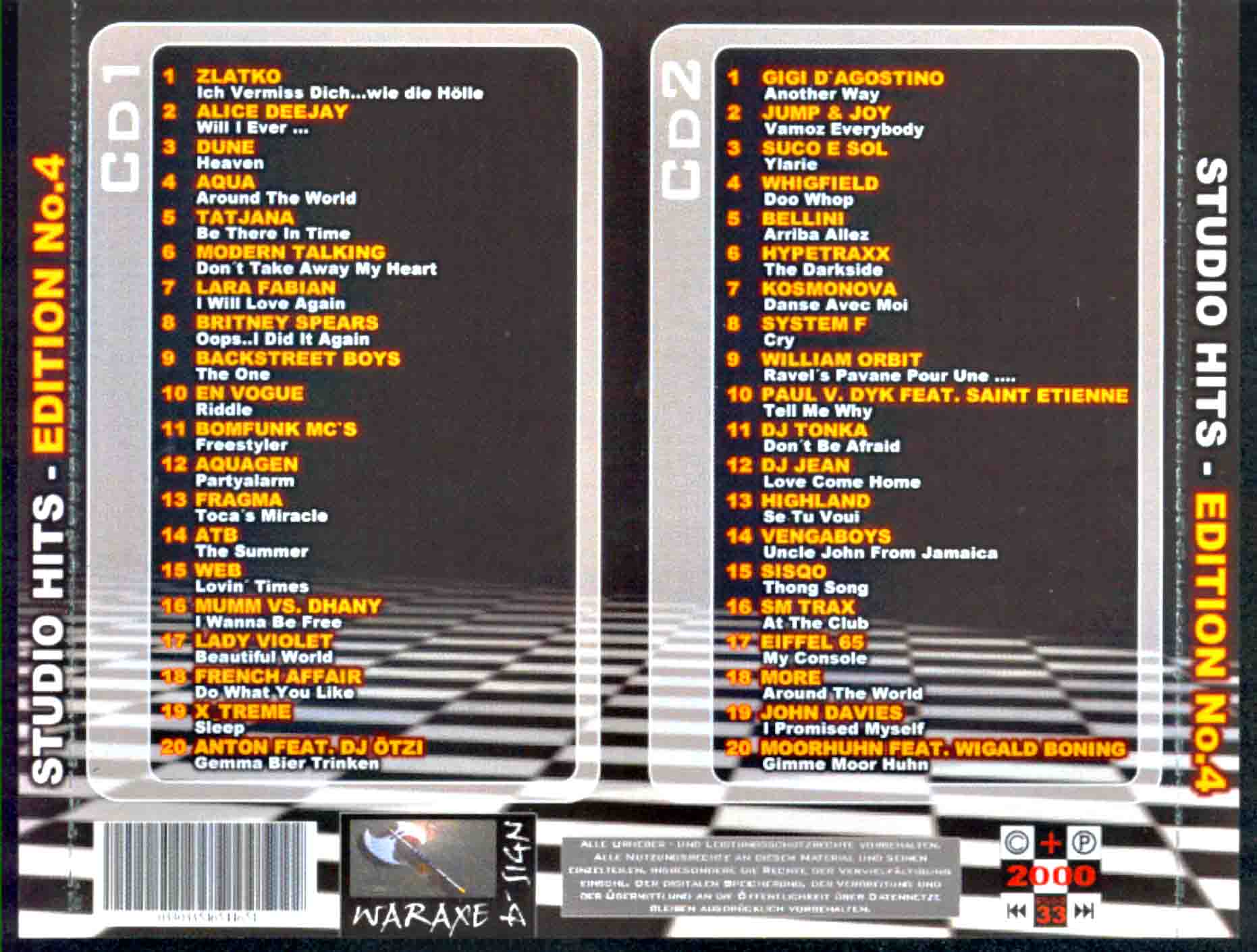 Studio 33 Hits Edition No 04 Back