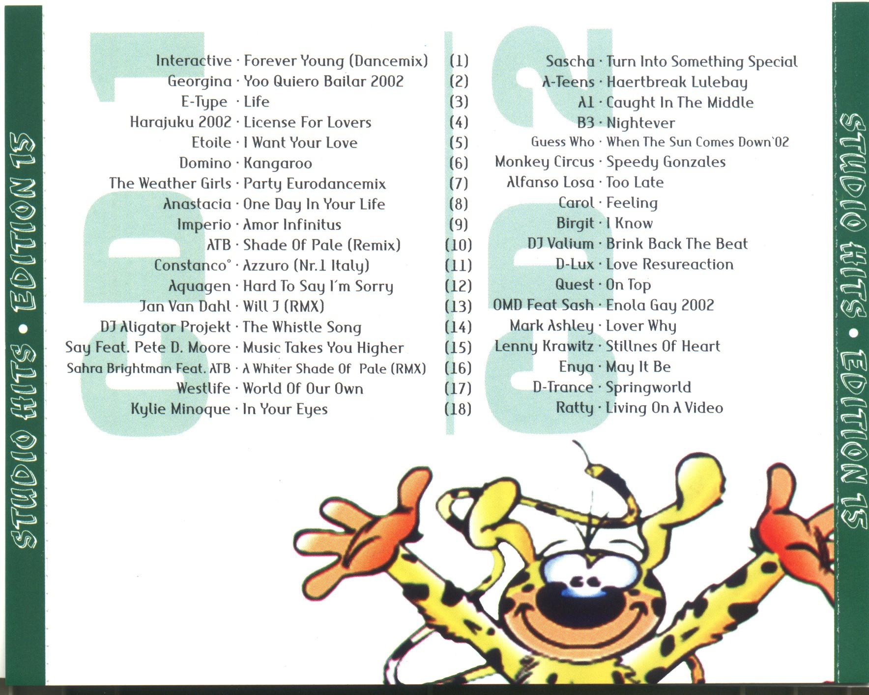 Studio 33 Hits Edition No 15 Back