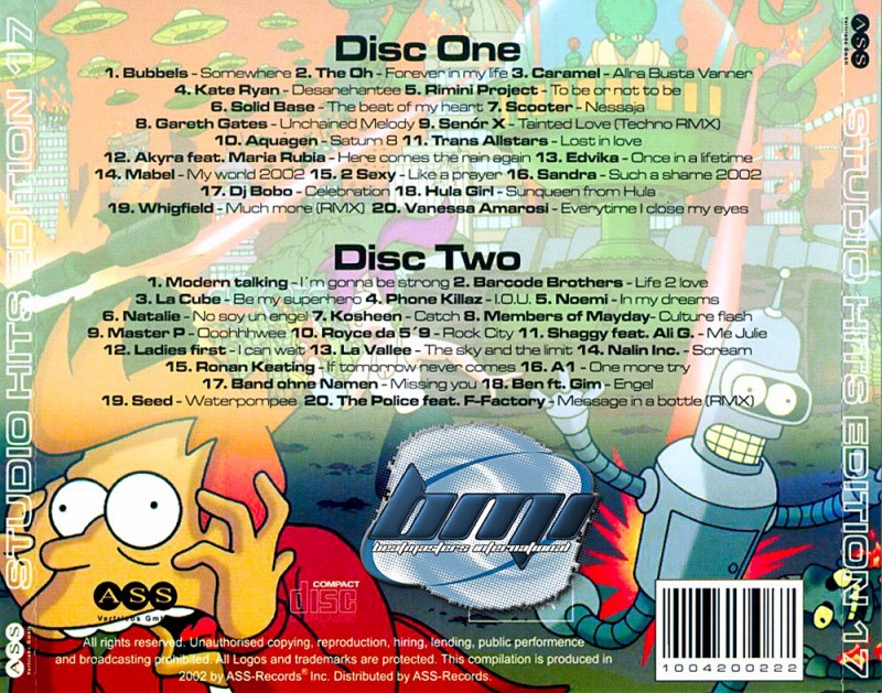 Studio 33 Hits Edition No 17 Back