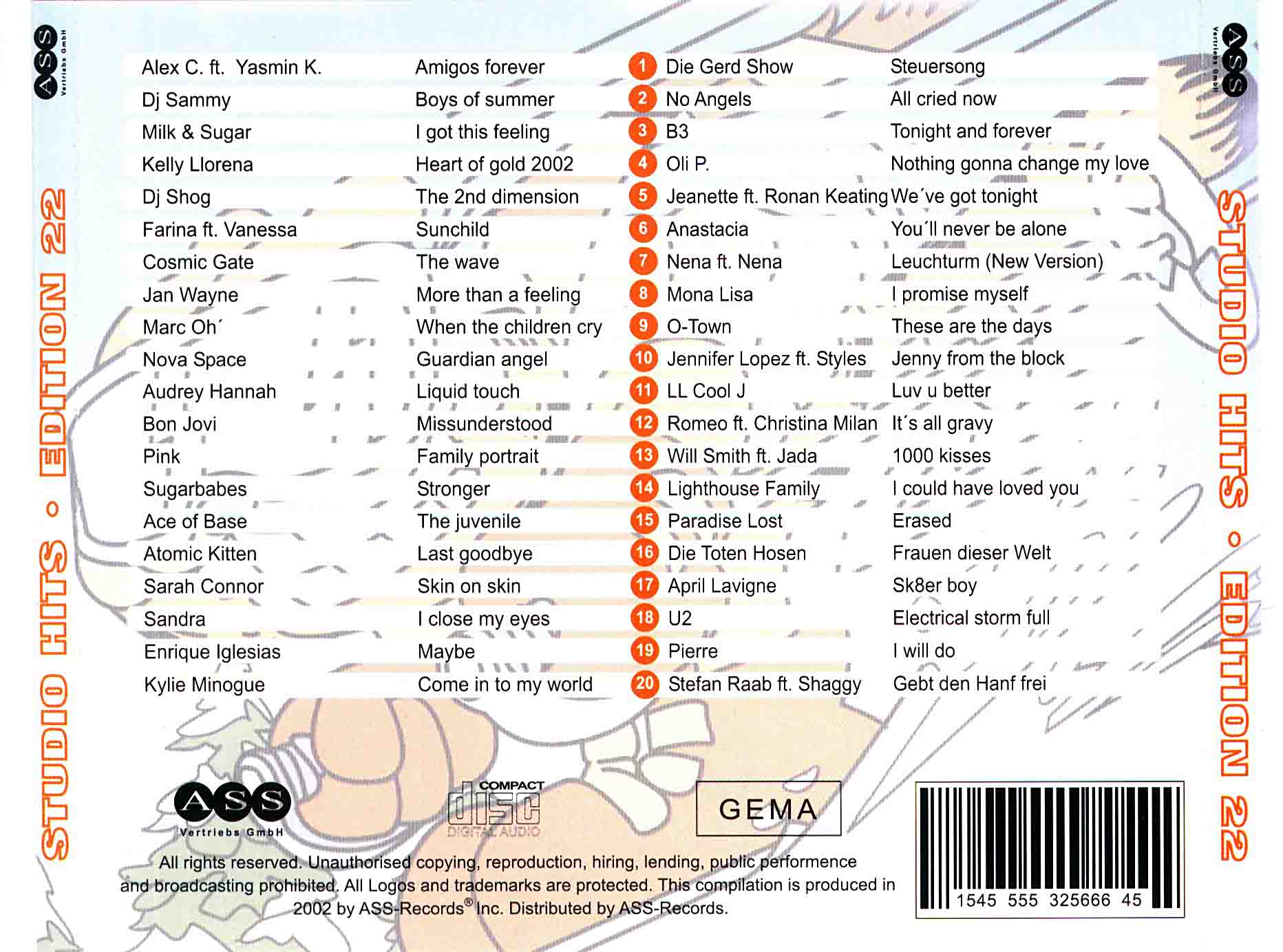 Studio 33 Hits Edition No 22 Back