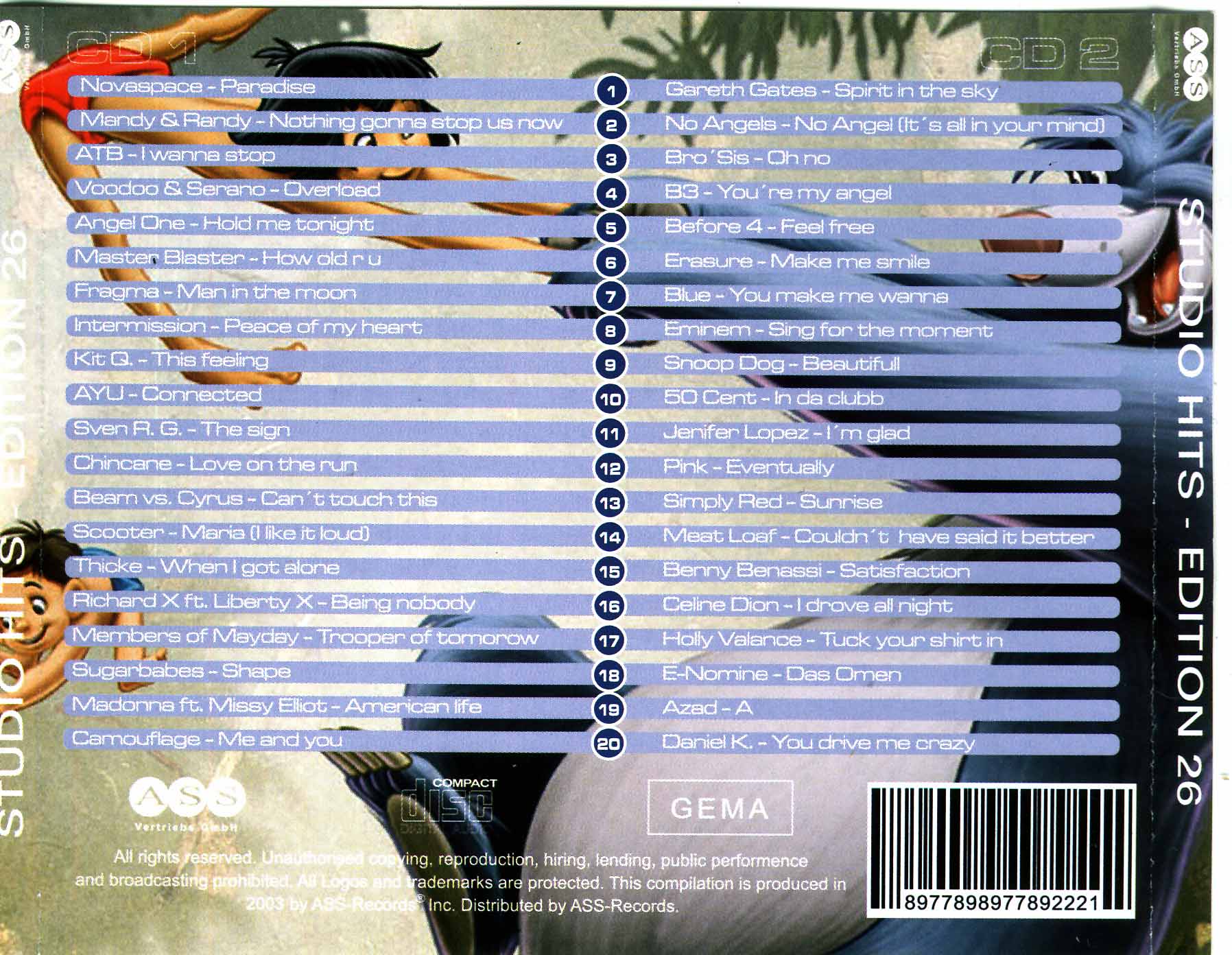 Studio 33 Hits Edition No 26 Back