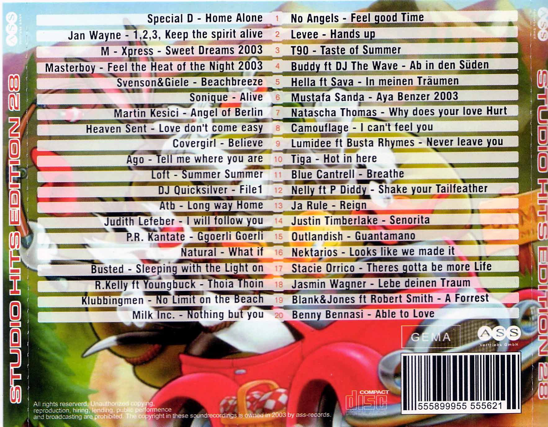 Studio 33 Hits Edition No 28 Back