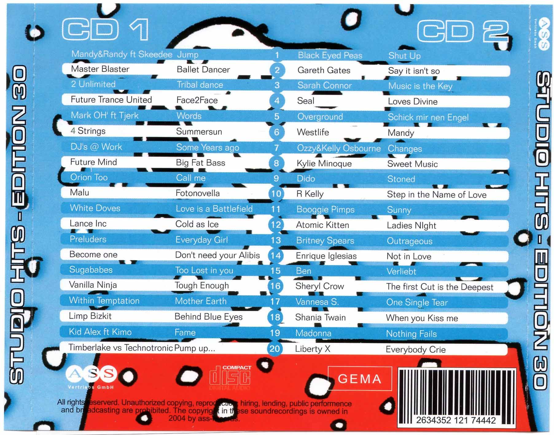 Studio 33 Hits Edition No 30 Back