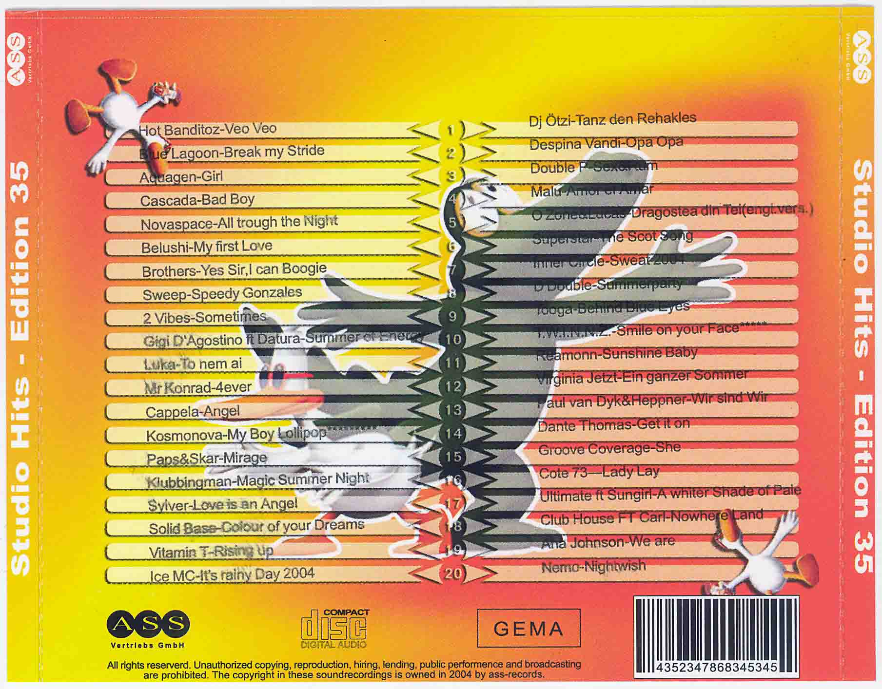 Studio 33 Hits Edition No 35 Back