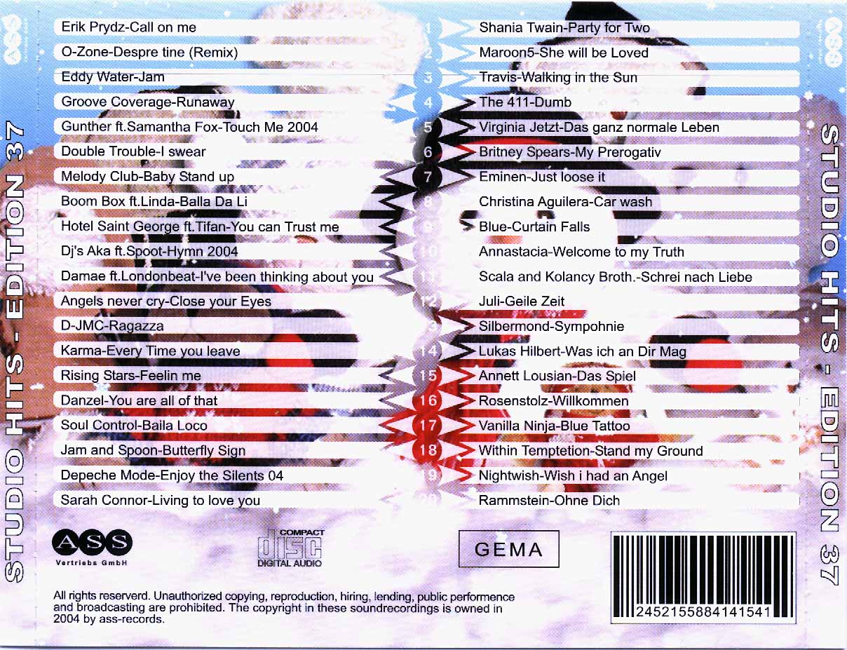 Studio 33 Hits Edition No 37 Back