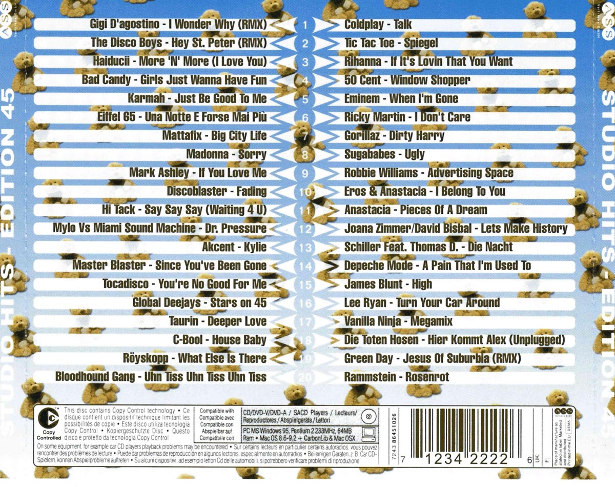 Studio 33 Hits Edition No 45 Back