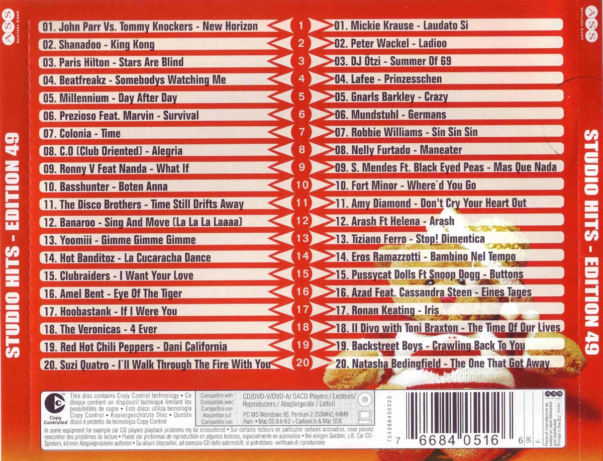 Studio 33 Hits Edition No 49 Back