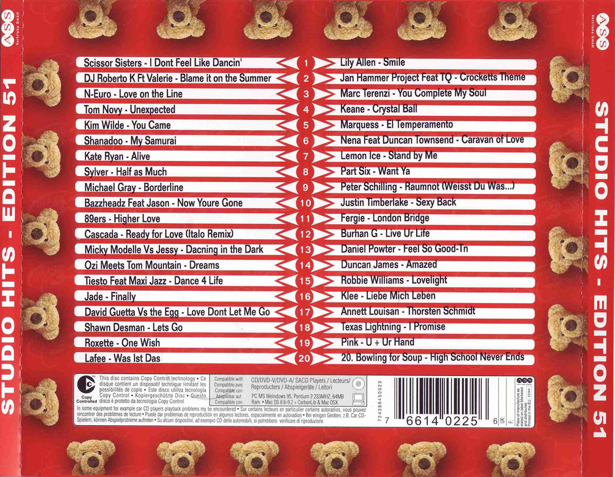 Studio 33 Hits Edition No 51 Back