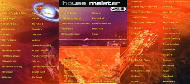 Studio 33 Housemeister Vol 03 Inlay