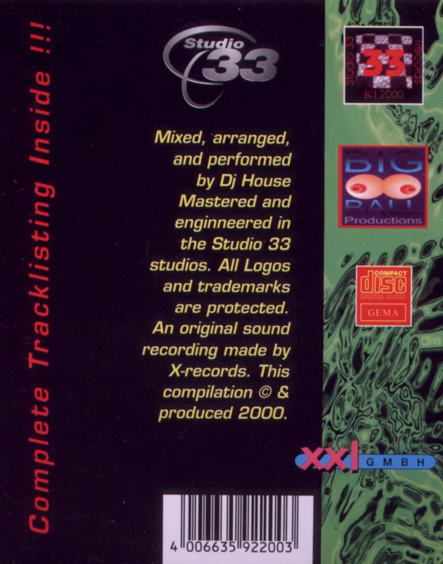 Studio 33 Housemeister Vol 09 Back