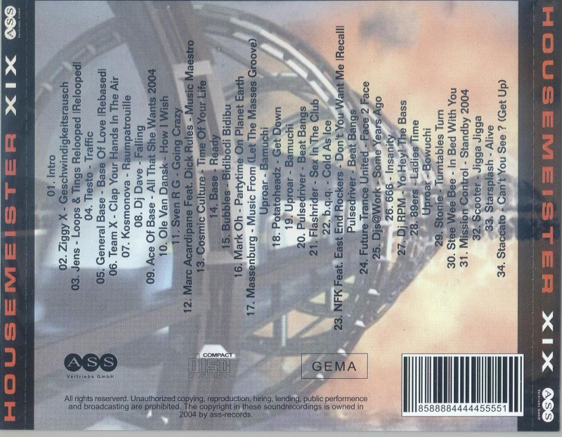 Studio 33 Housemeister Vol 19 Back