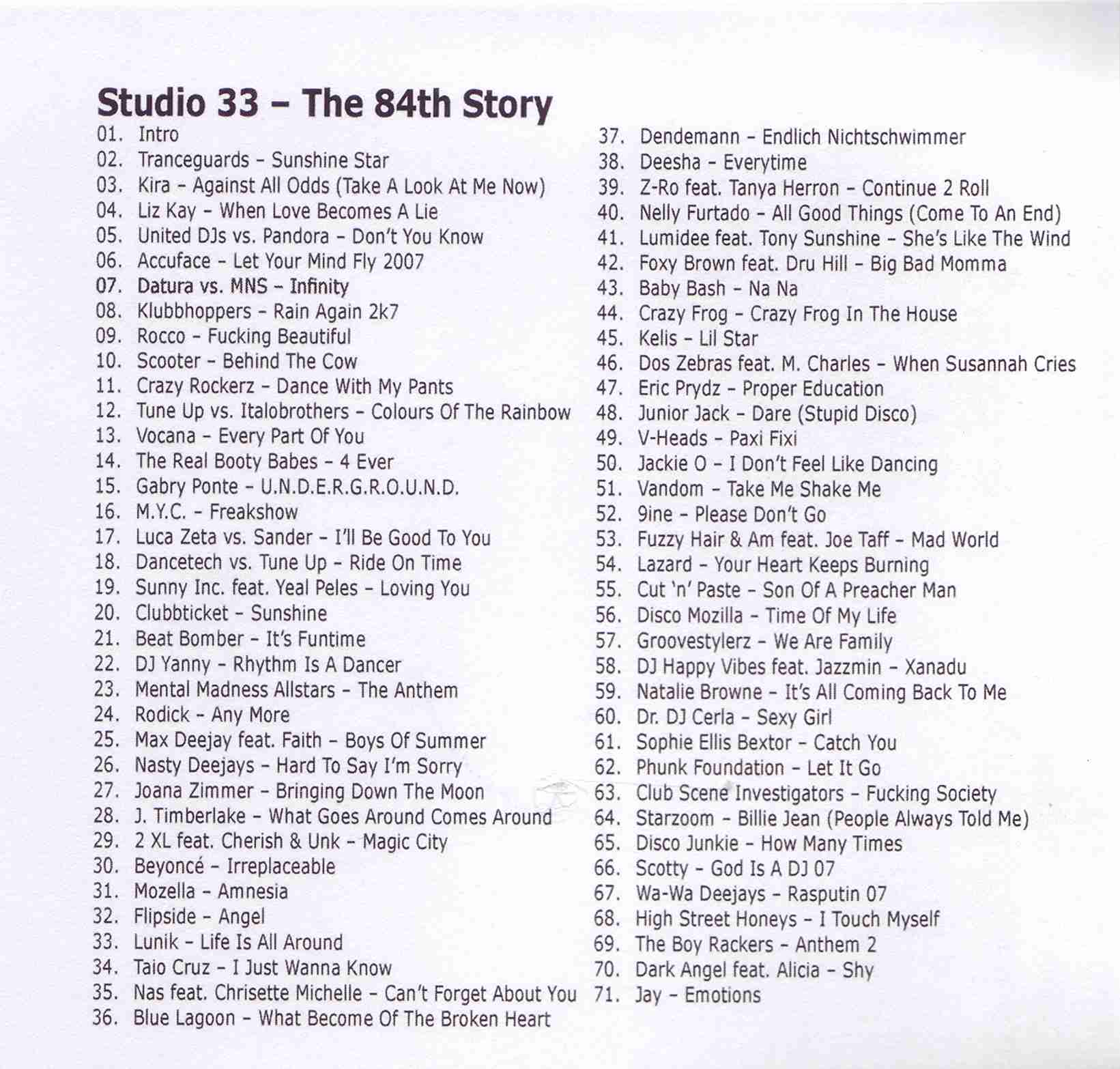 Studio 33 The 84th Story Inlay