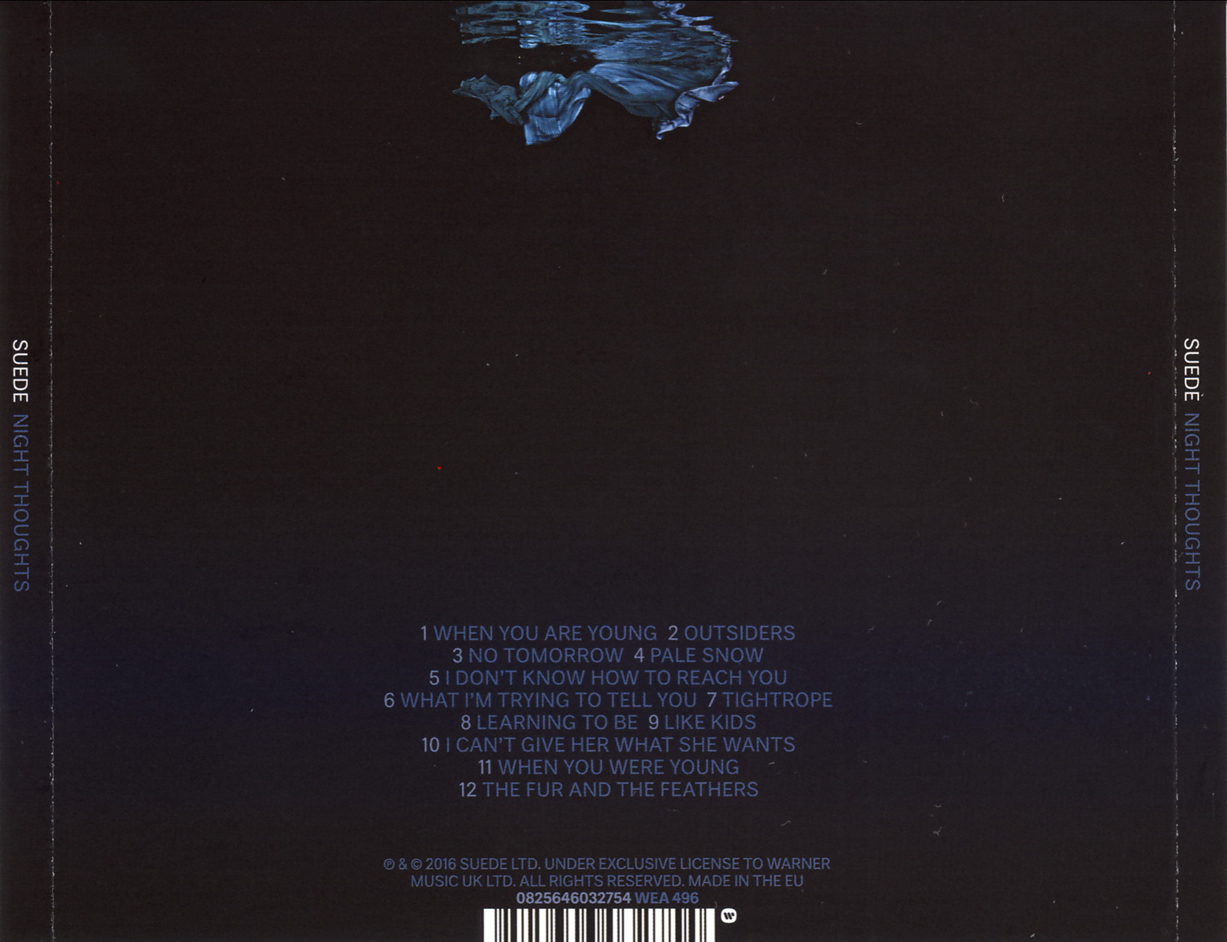 Suede  Night Thoughts back 